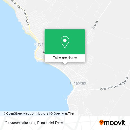 Cabanas Marazul map