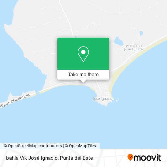 bahía Vik José Ignacio map