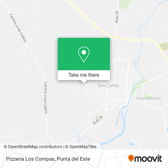 Mapa de Pizzería Los Compas
