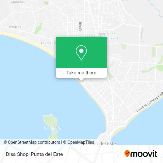 Disa Shop map