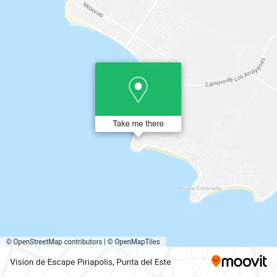Vision de Escape Piriapolis map