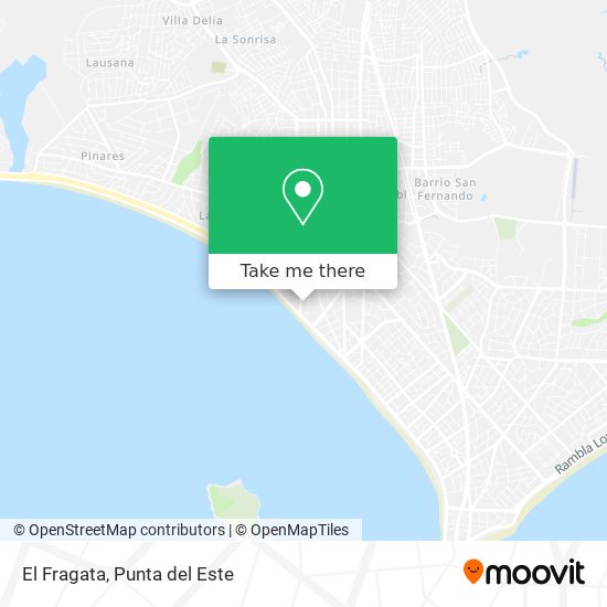 Mapa de El Fragata