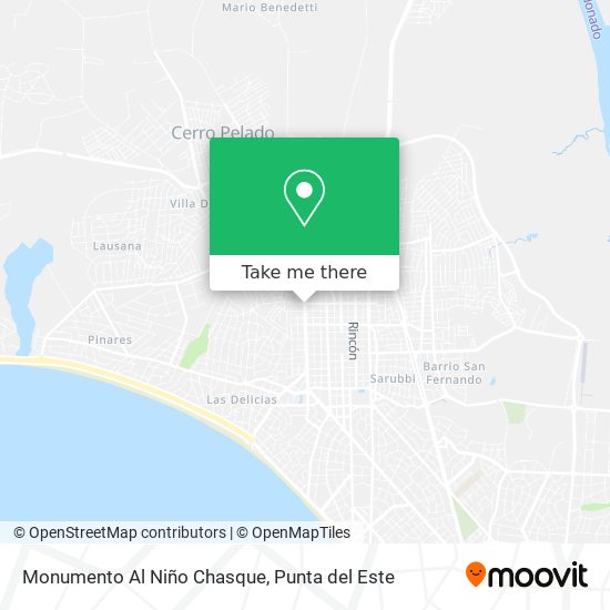 Monumento Al Niño Chasque map