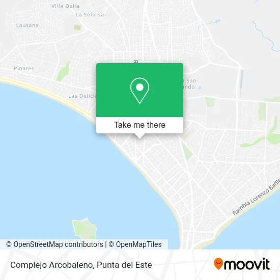 Complejo Arcobaleno map