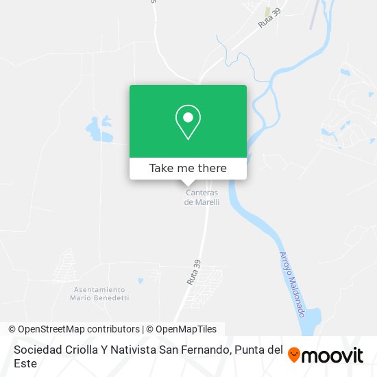 Mapa de Sociedad Criolla Y Nativista San Fernando