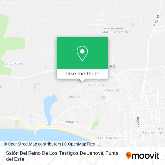 Salón Del Reino De Los Testigos De Jehová map