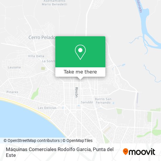 Máquinas Comerciales Rodolfo Garcia map