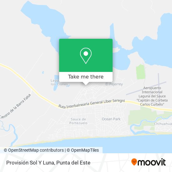 Provisión Sol Y Luna map