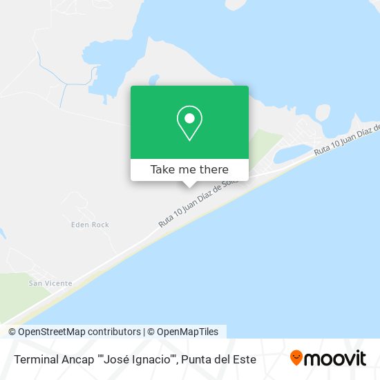 Mapa de Terminal Ancap ""José Ignacio""