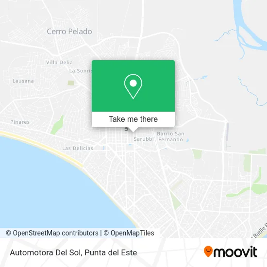 Automotora Del Sol map