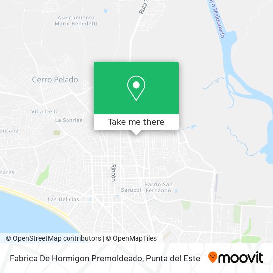 Fabrica De Hormigon Premoldeado map