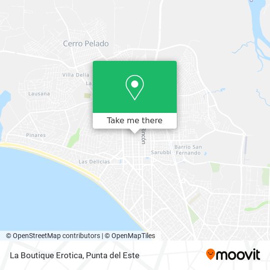 Mapa de La Boutique Erotica