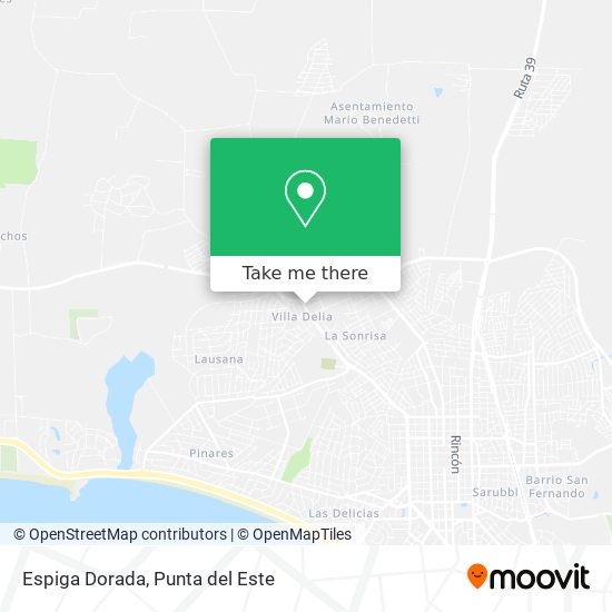 Espiga Dorada map