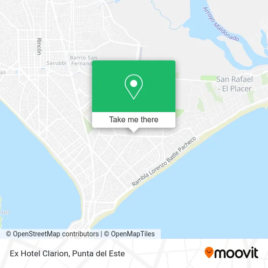 Ex Hotel Clarion map