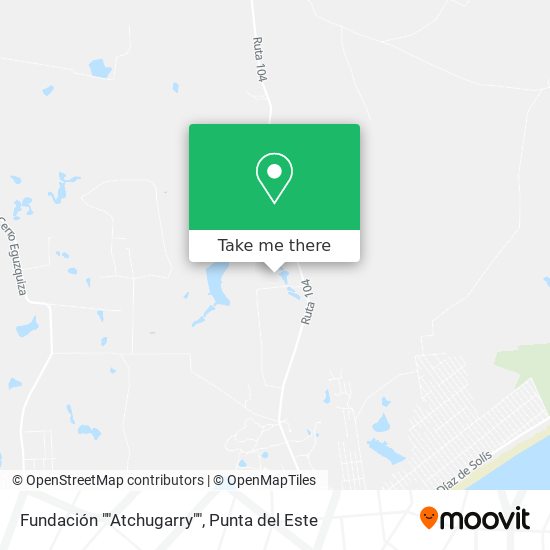 Fundación ""Atchugarry"" map