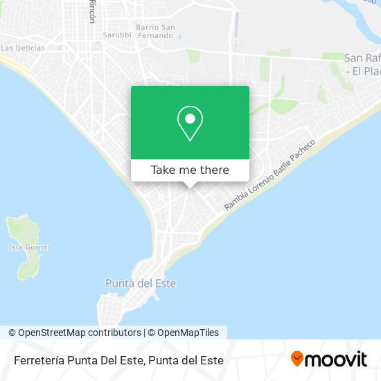 Mapa de Ferretería Punta Del Este