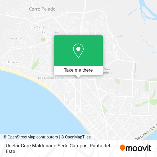 Udelar Cure Maldonado Sede Campus map