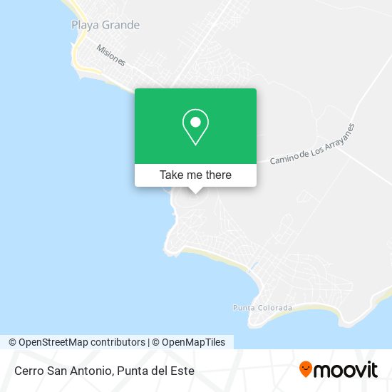 Mapa de Cerro San Antonio