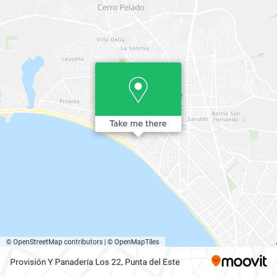 Provisión Y Panadería Los 22 map