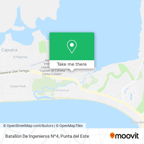 Batallón De Ingenieros Nº4 map