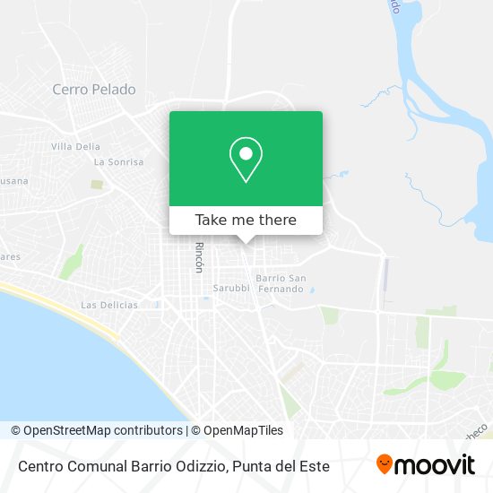 Centro Comunal Barrio Odizzio map