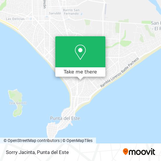 Mapa de Sorry Jacinta