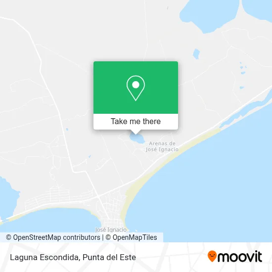 Laguna Escondida map