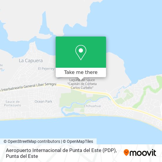 Aeropuerto Internacional de Punta del Este (PDP) map