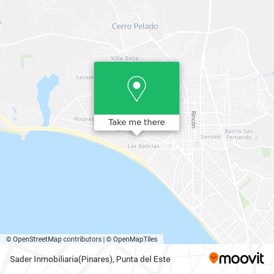 Mapa de Sader Inmobiliaria(Pinares)