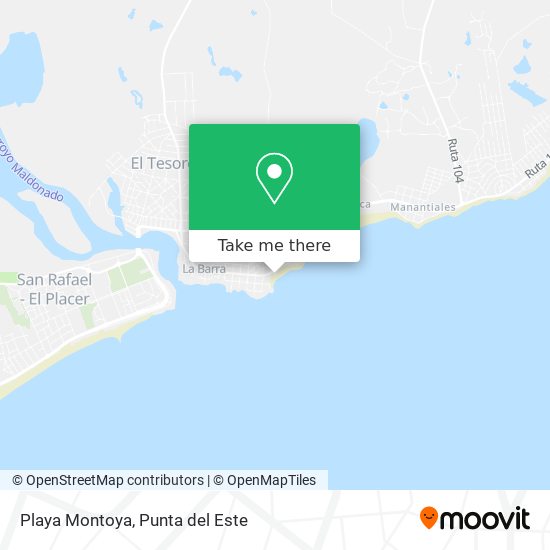 Mapa de Playa Montoya