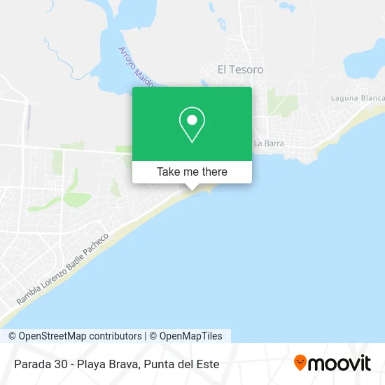 Parada 30 - Playa Brava map