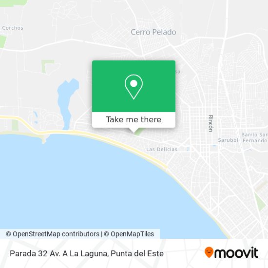 Parada 32 Av. A La Laguna map