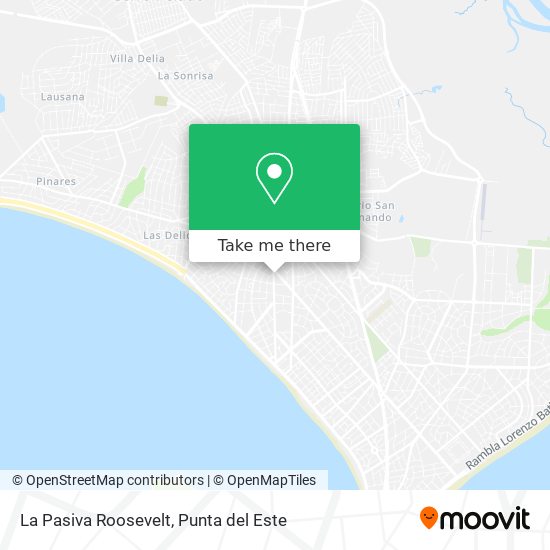 La Pasiva Roosevelt map