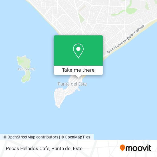 Pecas Helados Cafe map