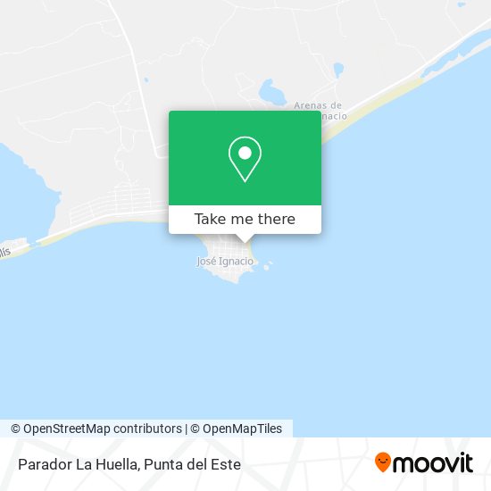 Parador La Huella map