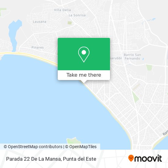 Mapa de Parada 22 De La Mansa