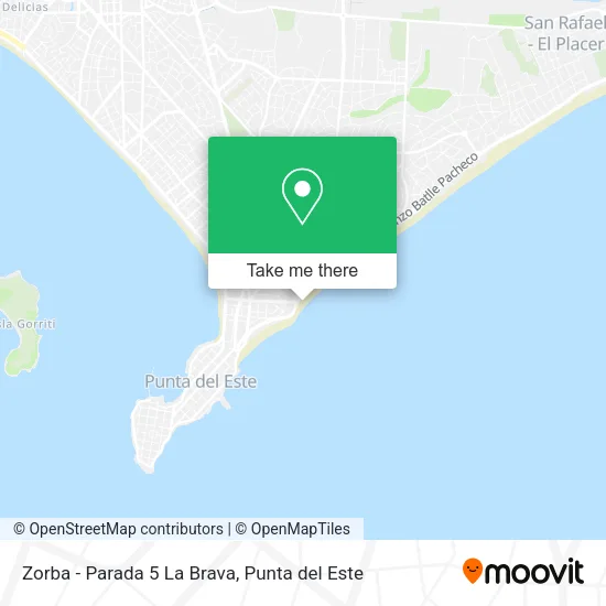 Zorba - Parada 5 La Brava map
