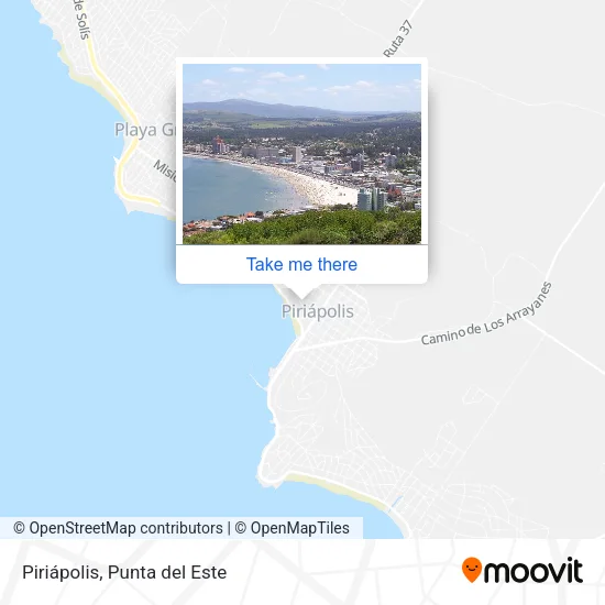 Piriápolis map