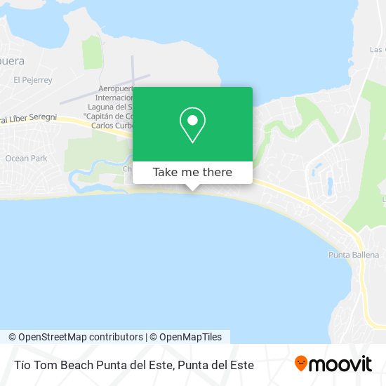 Tío Tom Beach Punta del Este map