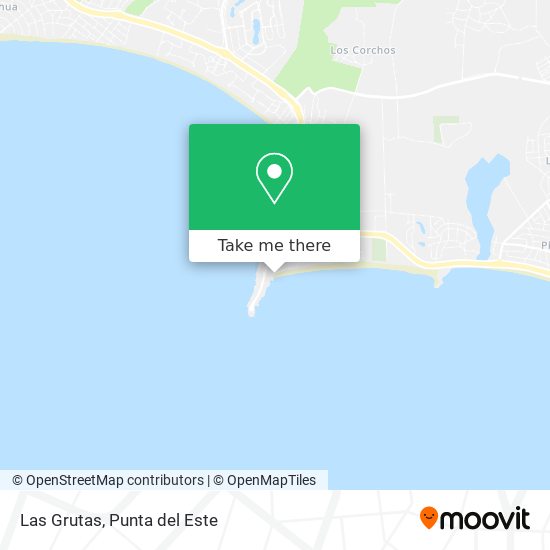 Las Grutas map