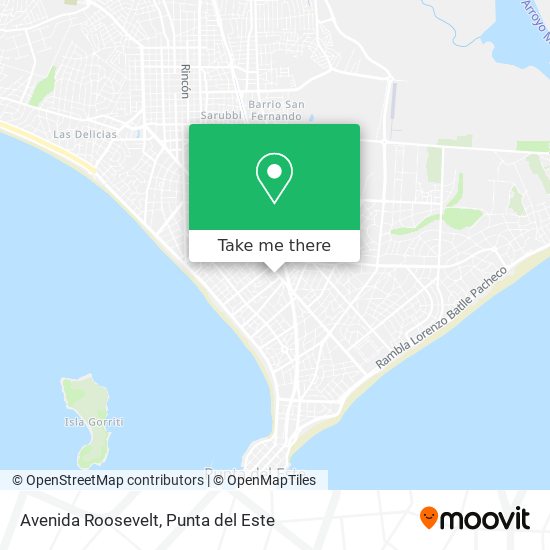 Avenida Roosevelt map