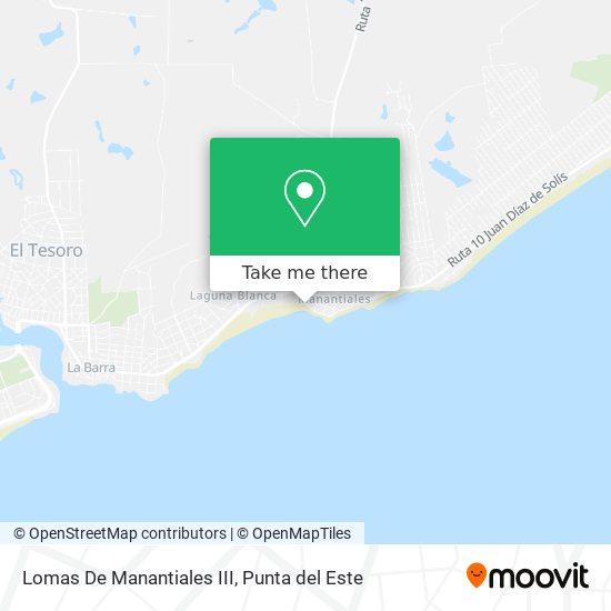 Lomas De Manantiales III map