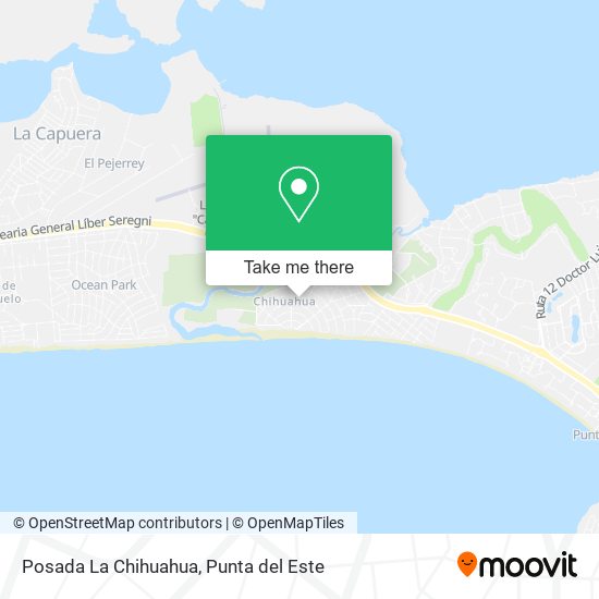 Posada La Chihuahua map