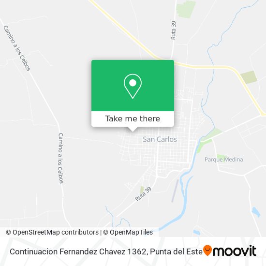 Continuacion Fernandez Chavez 1362 map