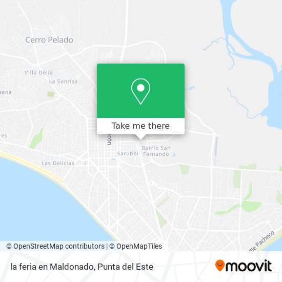 la feria en Maldonado map