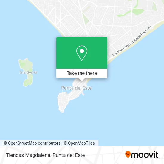 Tiendas Magdalena map