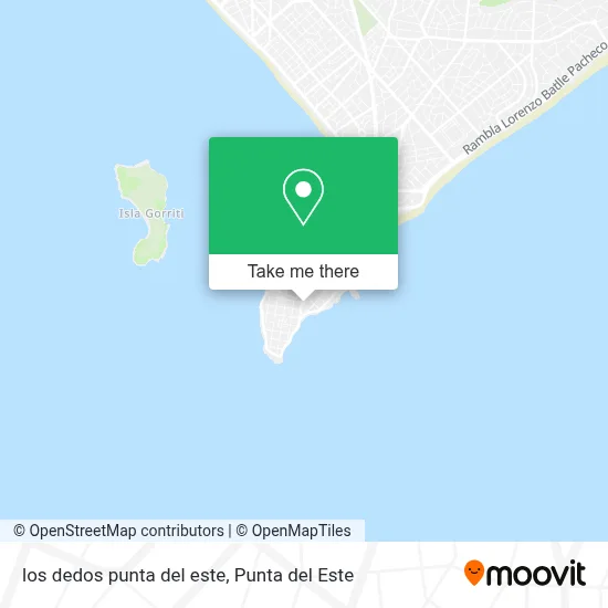 los dedos punta del este map