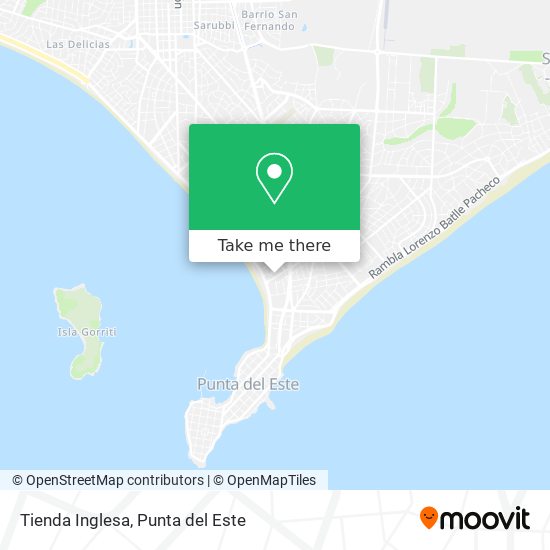 Mapa de Tienda Inglesa