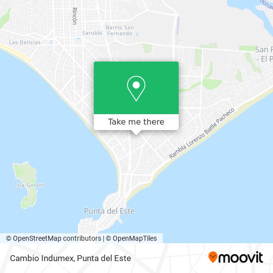 Cambio Indumex map