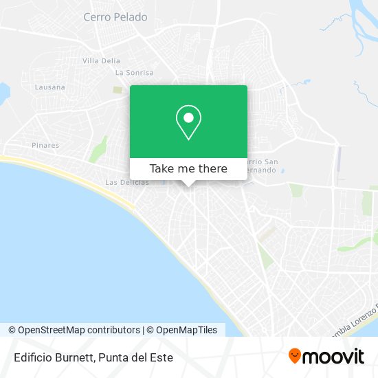 Edificio Burnett map